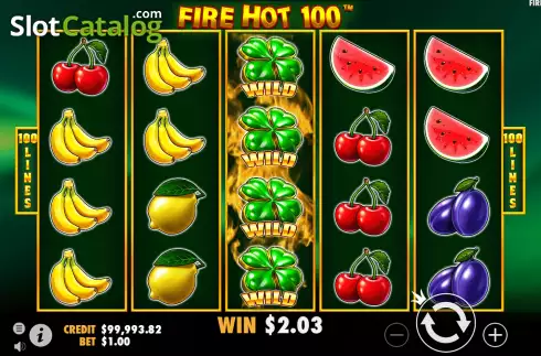 Скрин4. Fire Hot 100 слот