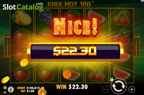 Скрин5. Fire Hot 100 слот