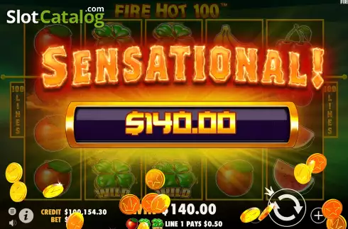 Скрин8. Fire Hot 100 слот
