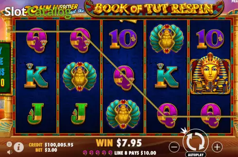 Скрин4. John Hunter and the Book of Tut Respin слот