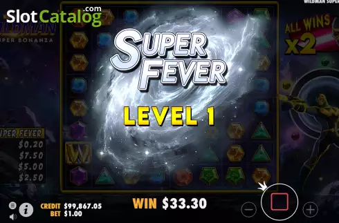 Скрин9. Wildman Super Bonanza слот