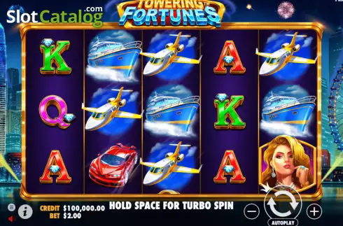 Скрин2. Towering Fortunes слот