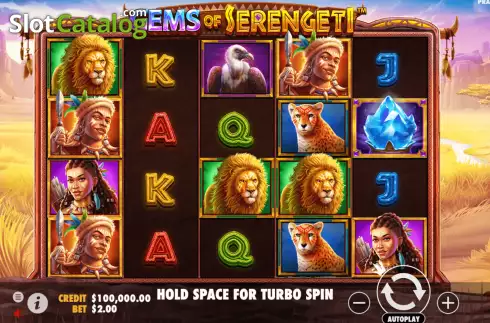 Скрин2. Gems of Serengeti слот