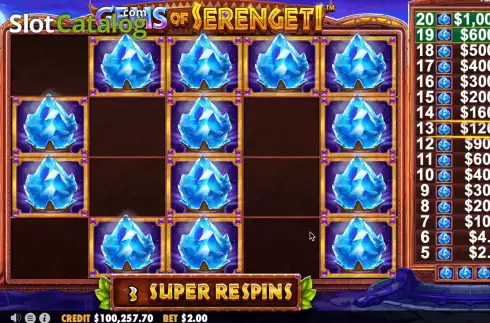 Скрин9. Gems of Serengeti слот
