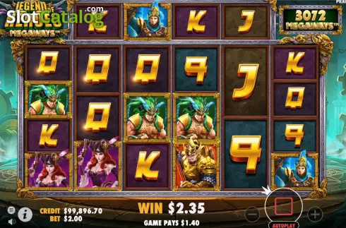 Скрин3. Legend of Heroes Megaways слот