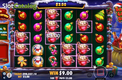 Скрин8. Santa's Great Gifts слот