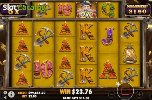 Скрин9. Old Gold Miner Megaways слот