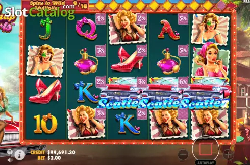 Скрин4. Pinup Girls слот