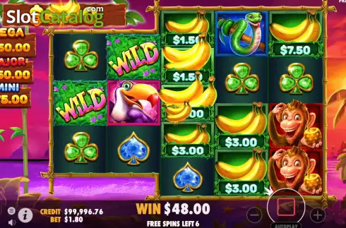 Скрин7. Wild Wild Bananas слот