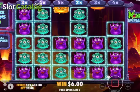 Скрин3. Monster Superlanche слот