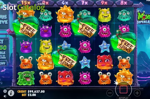 Скрин7. Monster Superlanche слот