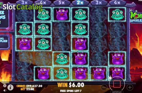 Скрин9. Monster Superlanche слот
