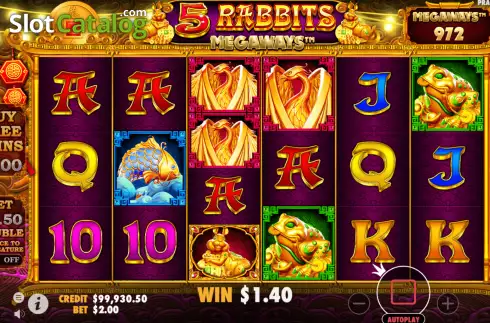 Скрин4. 5 Rabbits Megaways слот