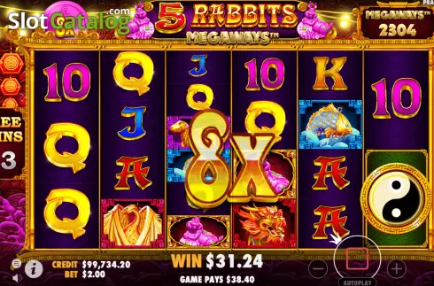 Скрин9. 5 Rabbits Megaways слот