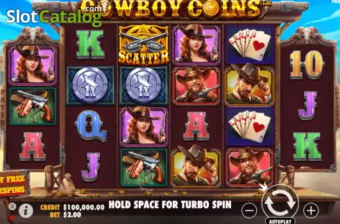 Скрин2. Cowboy Coins слот