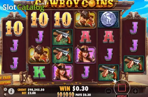 Скрин3. Cowboy Coins слот