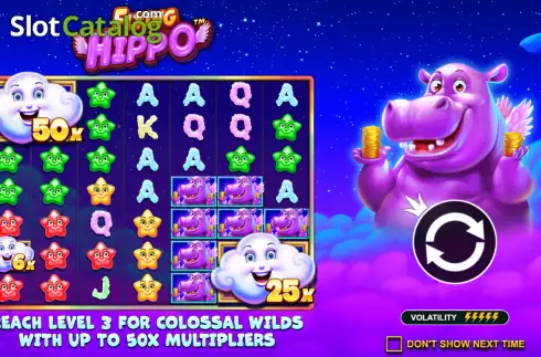 Скрин2. Flying Hippo слот