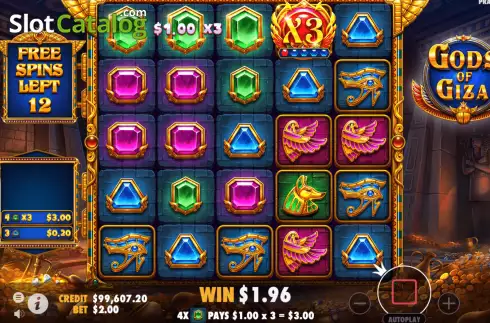 Скрин6. Gods of Giza (Pragmatic Play) слот