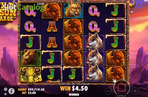 Скрин6. Wild Bison Charge слот
