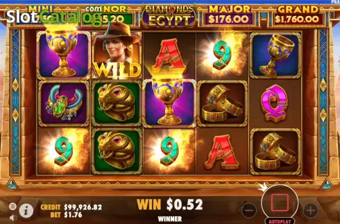 Скрин4. Diamonds Of Egypt слот