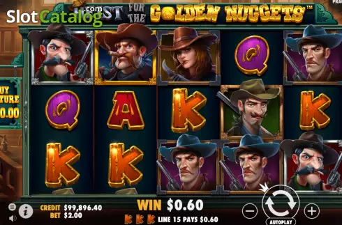 Скрин3. Heist for the Golden Nuggets слот