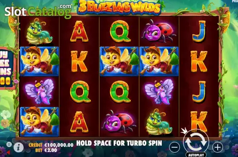 Скрин2. 3 Buzzing Wilds слот