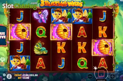 Скрин4. 3 Buzzing Wilds слот