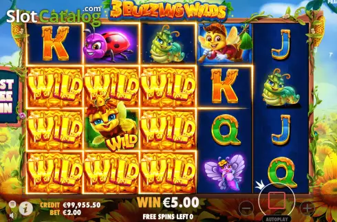 Скрин9. 3 Buzzing Wilds слот