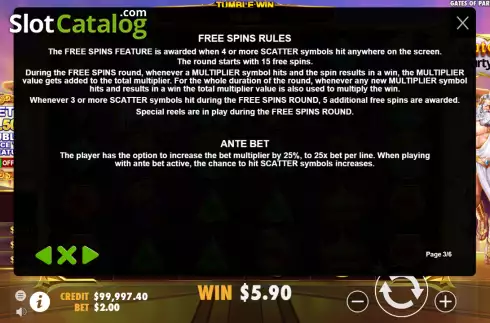 Скрин7. Gates of Party Casino слот