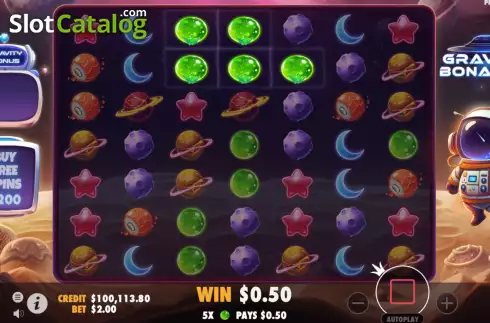 Скрин3. Gravity Bonanza слот