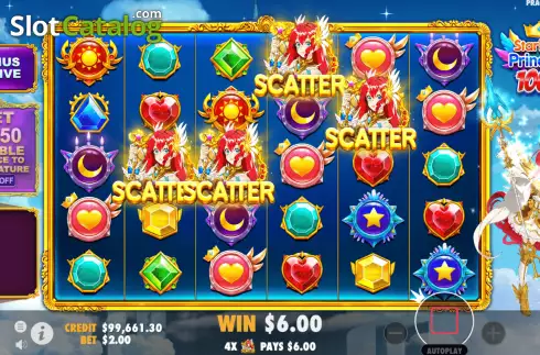 Скрин5. Starlight Princess 1000 слот