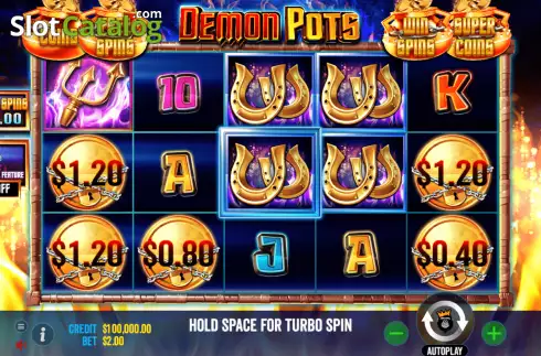 Скрин2. Demon Pots слот