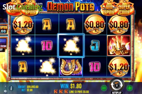 Скрин3. Demon Pots слот