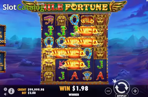 Скрин3. Nile Fortunes слот
