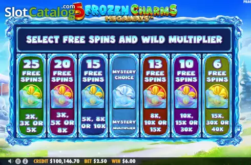 Скрин7. 5 Frozen Charms Megaways слот