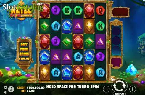 Скрин2. Aztec Powernudge слот