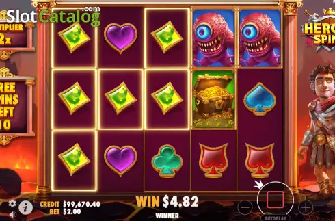 Скрин6. Heroic Spins слот