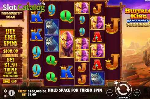 Скрин2. Buffalo King Untamed Megaways слот