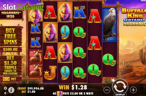 Скрин3. Buffalo King Untamed Megaways слот