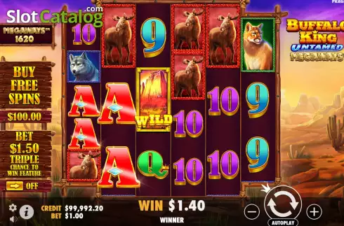Скрин4. Buffalo King Untamed Megaways слот