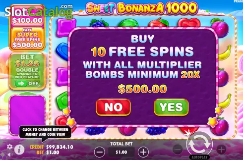 Скрин5. Sweet Bonanza 1000 слот