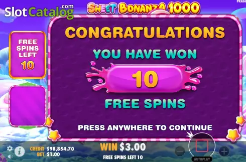 Скрин7. Sweet Bonanza 1000 слот