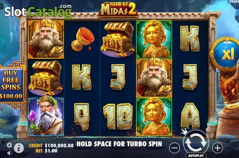 Скрин2. Hand of Midas 2 слот