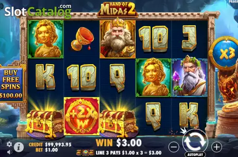 Скрин4. Hand of Midas 2 слот