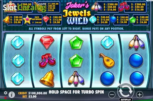 Скрин2. Joker’s Jewels Wild слот