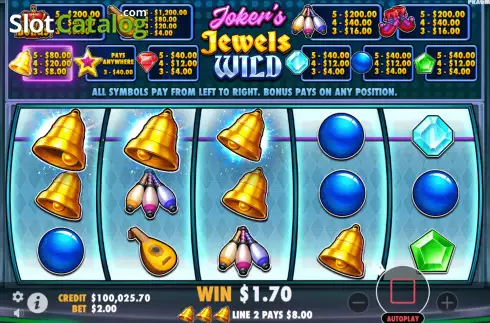 Скрин5. Joker’s Jewels Wild слот
