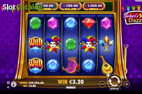 Скрин3. Joker's Jewels Dazzle слот