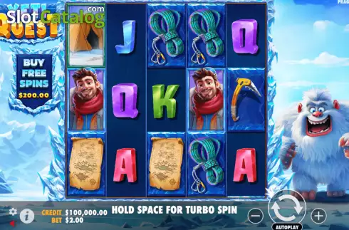 Скрин2. Yeti Quest слот
