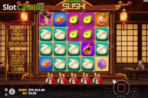 Скрин4. Running Sushi слот