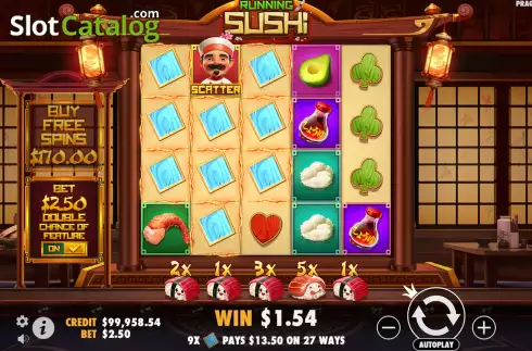 Скрин5. Running Sushi слот